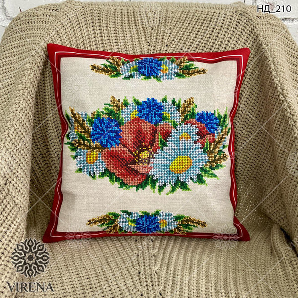 DIY Bead embroidery cushion cover kit 