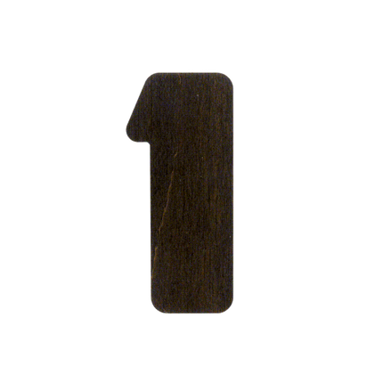 Wood bead organizer with lid "Number"