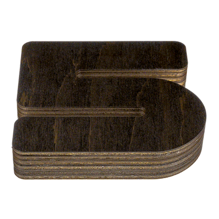 Wood bead organizer with lid "Number"