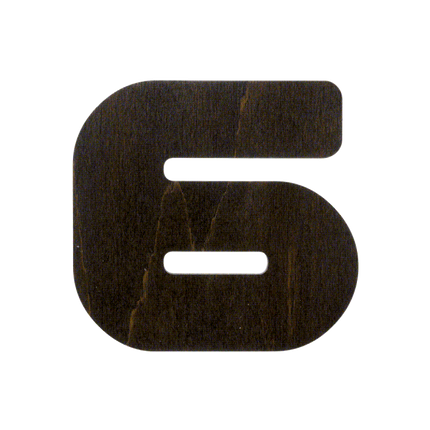 Wood bead organizer with lid "Number"