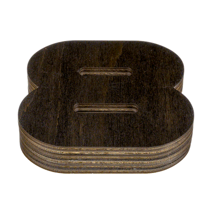 Wood bead organizer with lid "Number"