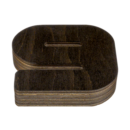Wood bead organizer with lid "Number"