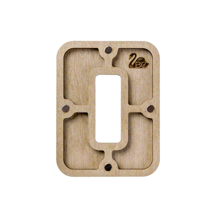 Wood bead organizer with lid "Number"