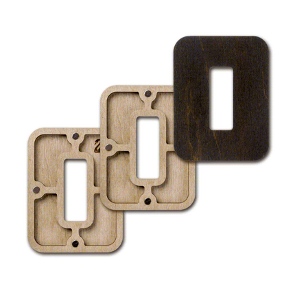 Wood bead organizer with lid "Number"