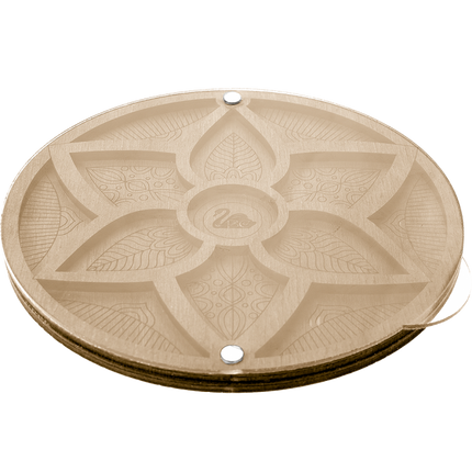 Wood bead organizer with transparent lid "Flower"