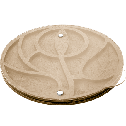 Wood bead organizer with transparent lid "Tree"