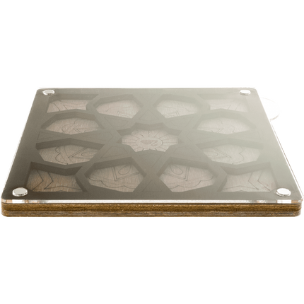 Wood bead organizer with transparent lid "Flower"