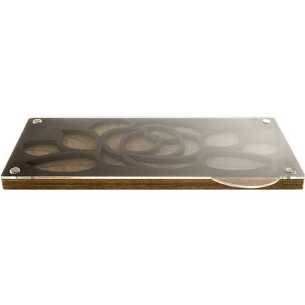 Wood bead organizer with transparent lid "Rose"