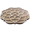 Wood bead organizer with transparent lid "Sunflower"