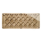 Wood bead organizer with transparent lid 