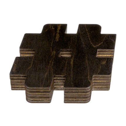 Wood bead organizer with lid "Number"