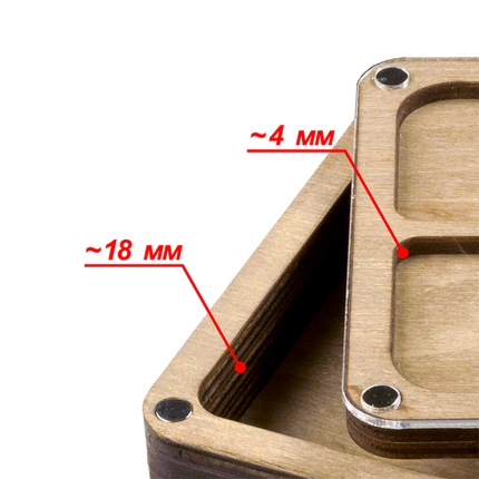 Multilayer bead organizer with transparent lid