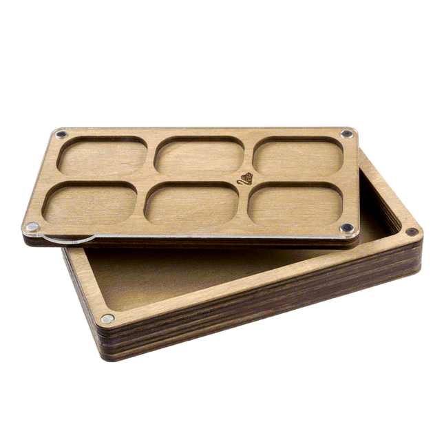 Multilayer bead organizer with transparent lid