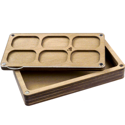 Multilayer bead organizer with transparent lid
