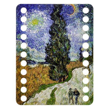 Thread Organizer "Road with Cypress and Star"