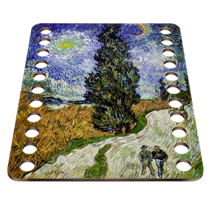 Thread Organizer "Road with Cypress and Star"