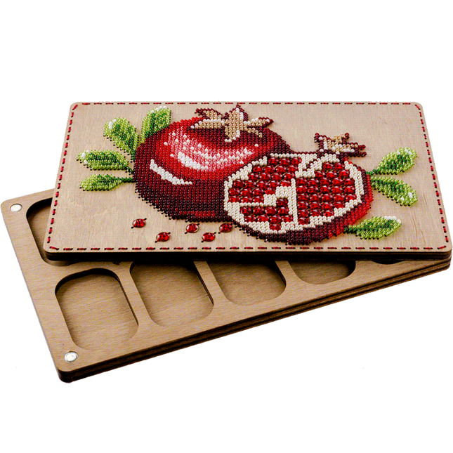 DIY Bead embroidery kit "Pomegranate", Bead organizer