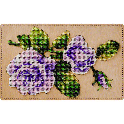 DIY Bead embroidery kit "Purple Rose", Bead organizer