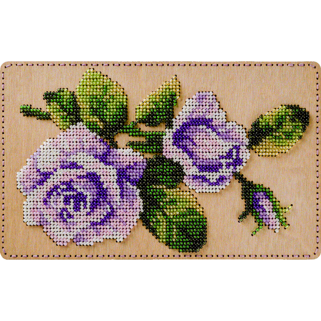 DIY Bead embroidery kit "Purple Rose", Bead organizer