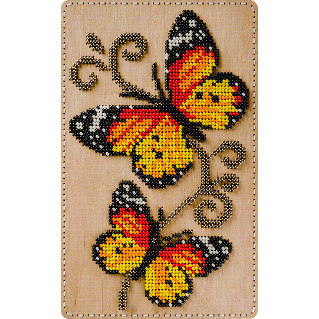 DIY Bead embroidery kit "Butterflies", Bead organizer