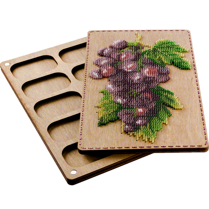 DIY Bead embroidery kit "Grape", Bead organizer