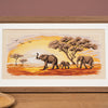 DIY Counted cross stitch kit Elephants 42 x 20 cm / 16.8" x 8"