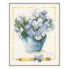 DIY Counted cross stitch kit Pot with hydrangea