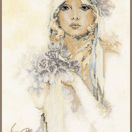 DIY Counted cross stitch kit Sara Moon lilac flower