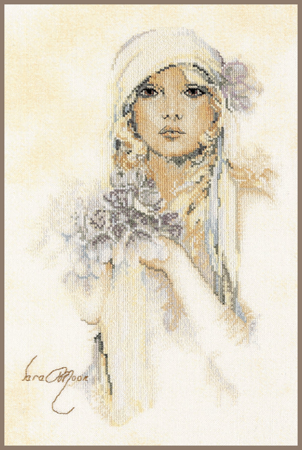 DIY Counted cross stitch kit Sara Moon lilac flower