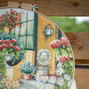 DIY Counted cross stitch kit Terrace in autumn bloom