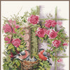 DIY Counted cross stitch kit Nesting birds