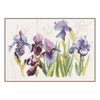 DIY Counted cross stitch kit Blue flowers - irisses