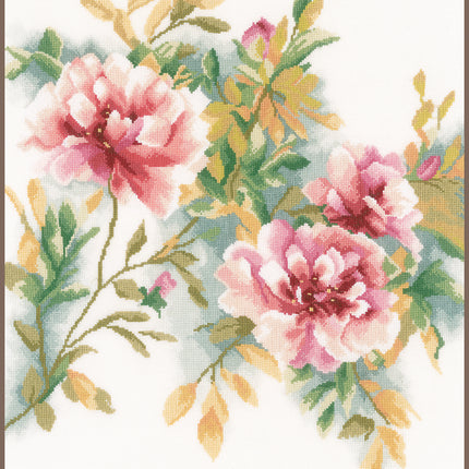 DIY Counted cross stitch kit Rose branch