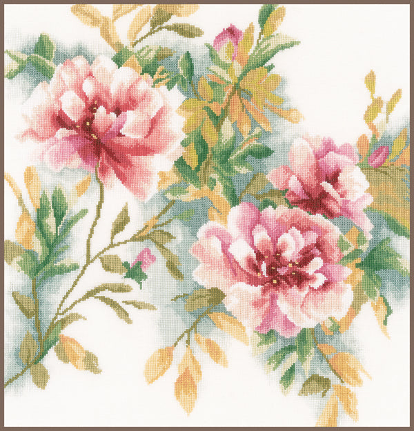 DIY Counted cross stitch kit Rose branch