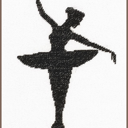 DIY Counted cross stitch kit Ballet silhouette I