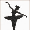 DIY Counted cross stitch kit Ballet silhouette I