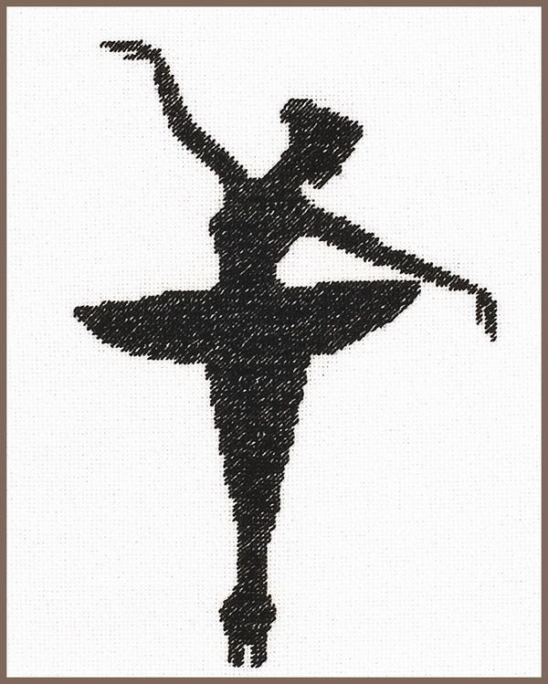 DIY Counted cross stitch kit Ballet silhouette I