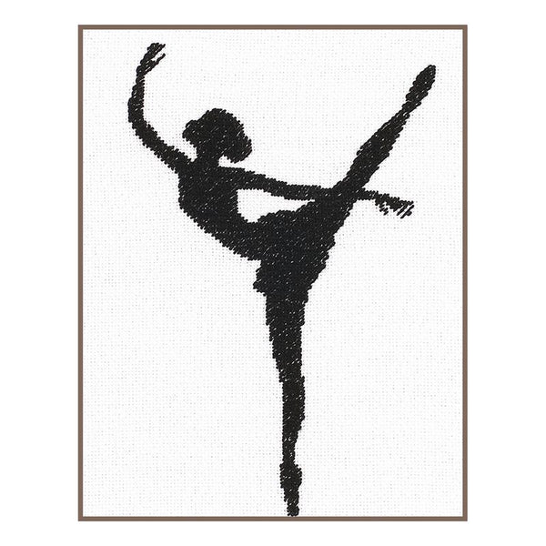 DIY Counted cross stitch kit Ballet silhouette II