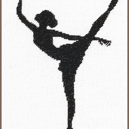 DIY Counted cross stitch kit Ballet silhouette II