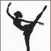 DIY Counted cross stitch kit Ballet silhouette II