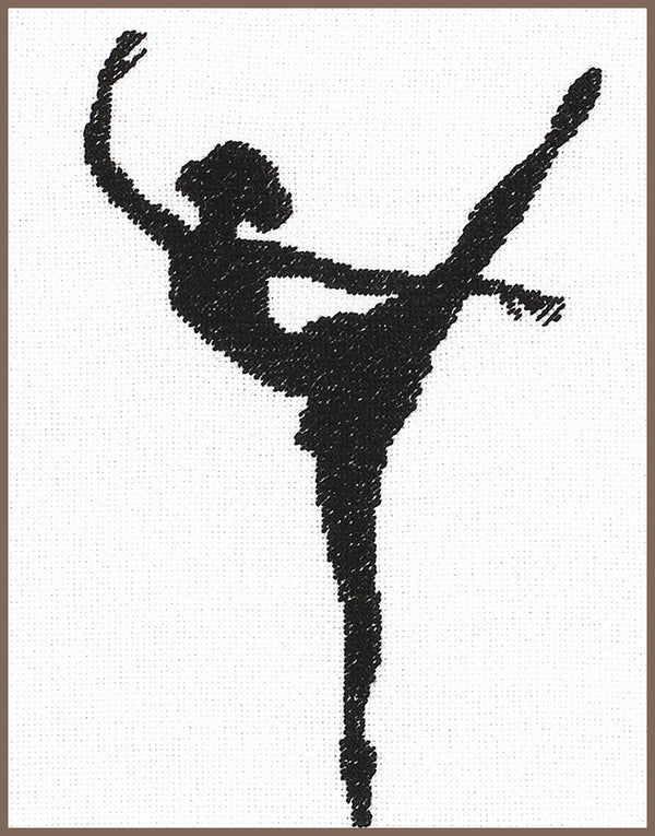 DIY Counted cross stitch kit Ballet silhouette II