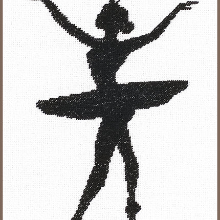 DIY Counted cross stitch kit Ballet silhouette III