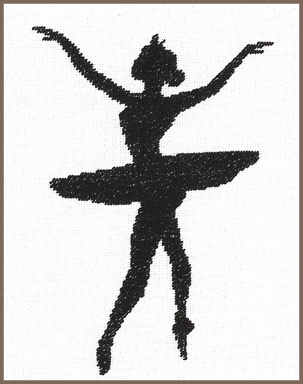 DIY Counted cross stitch kit Ballet silhouette III