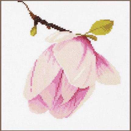 DIY Counted cross stitch kit Magnolia bud