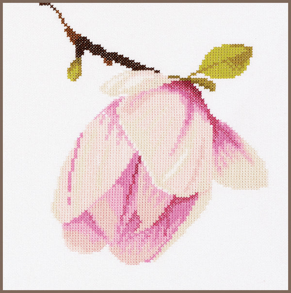 DIY Counted cross stitch kit Magnolia bud