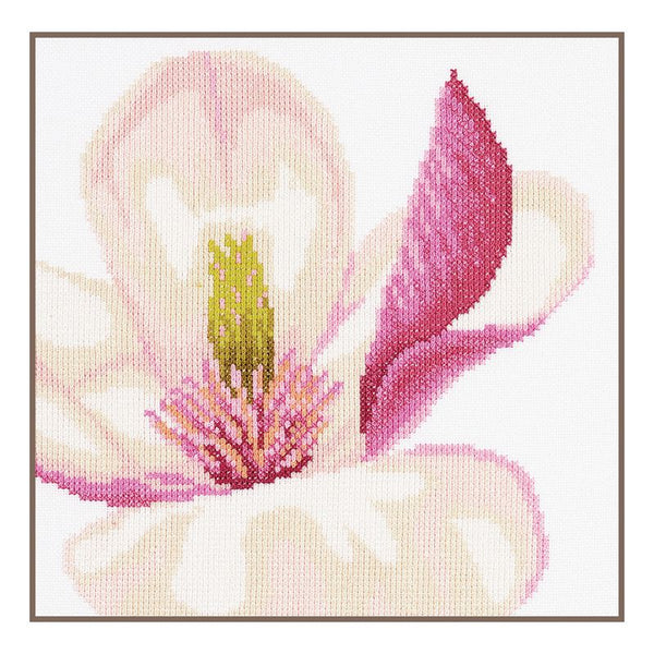 DIY Counted cross stitch kit Magnolia flower