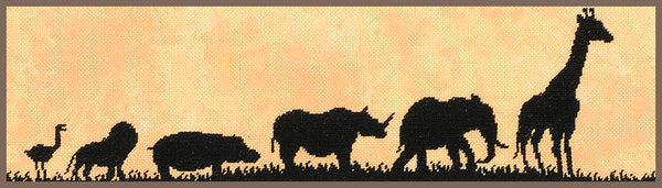 DIY Counted cross stitch kit Animals parade