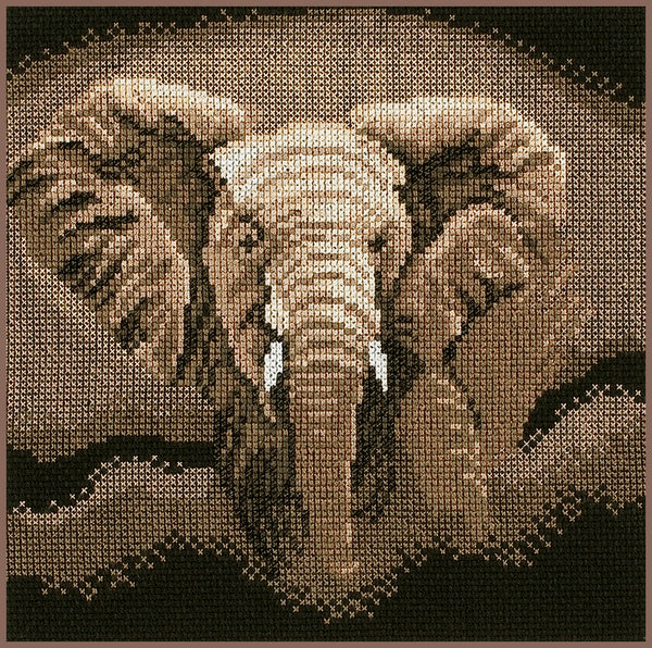 DIY Counted cross stitch kit Elephant