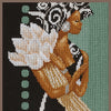 DIY Counted cross stitch kit African lady with flowers