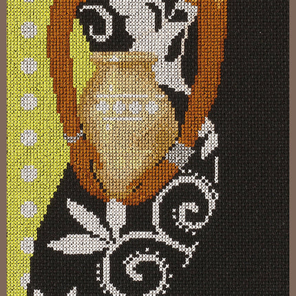 DIY Counted cross stitch kit African lady with vase